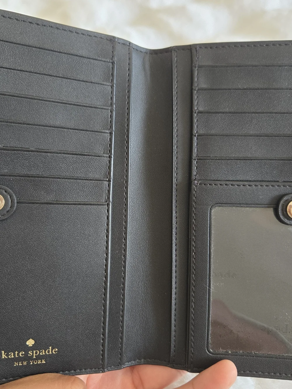 Kate Spade Black Pebbled Leather Wallet